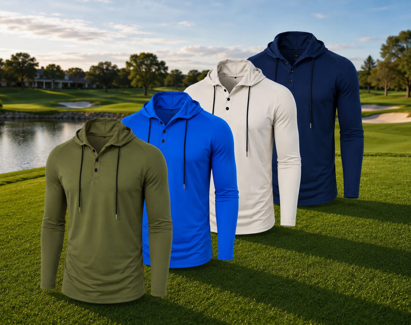 Long Sleeve Button Hoodie